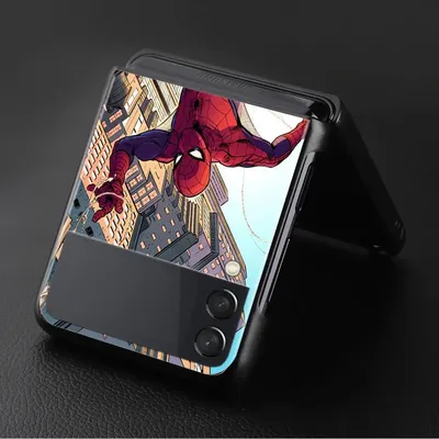 Для Samsung Galaxy Z Flip3 5G ZFlip3 флип ZFlip жесткие поликарбонатные  Чехлы Fundas Marvel изумительный человек-паук эндрей Гарфилд телефон Funda  | AliExpress