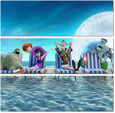 Модульная картина Герои Монстров на каникулах 3: Море зовёт: - Арт. 211409  | Купить в интернет-магазине Уютная стена