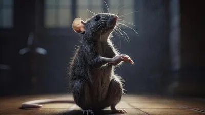 Трафареты на окна на Новый год 2020 с мышами, крысами