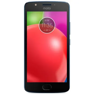 Мобильный телефон Motorola Moto E (XT1762) Oxford Blue (PA750032UA) 2 SIM,  моноблок, 5.0', IPS, HD (1280х720), 1.3 GHz, 16 Gb, microSD (TransFlash),  до 128 Gb, 8, Bluetooth, WI-FI, Android OS, v7.1 (Nougat)