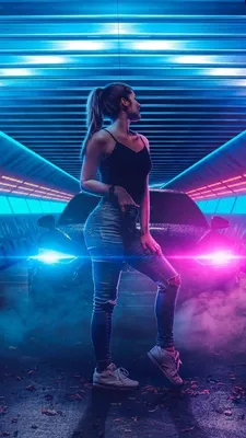 Картинка на айфон/картинка/картинка на аву/ красивая картинка | Neon  photoshoot, Neon girl, Girl photography