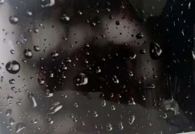 Капли дождя на стекле 4К - YouTube