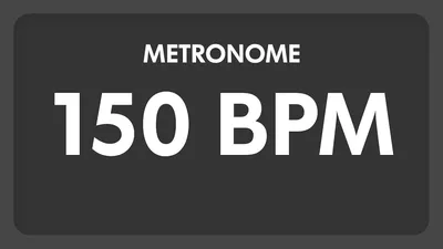 150 BPM - Metronome - YouTube