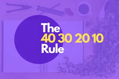 The 40 30 20 10 rule to saving and spending money