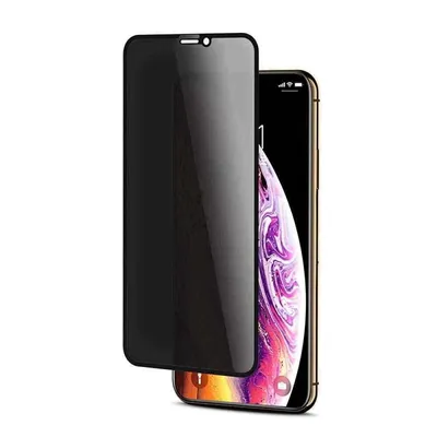 Полноэкранное защитное стекло антишпион для телефона Apple iPhone X, XS и 11  Pro / Противоударное приватное стекло на смартфон Эпл Айфон Х, ХС и 11 Про  / На весь экран - купить