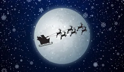 Дед Мороз в синей шубе на санках…» — создано в Шедевруме