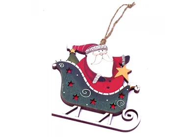 Наклейка новогодняя \"Дед Мороз в санях\" 3D 25,5х22,5см \"Волшебная страна\" -  купить в интернет-магазине Стройдвор🛠