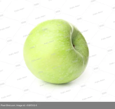Червивое яблоко на белом фоне | Премиум Фото