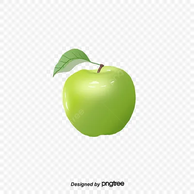 Зеленое яблоко 3D модель - Скачать Еда на 3DModels.org
