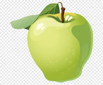 Значок яблока на прозрачном фоне. | Премиум векторы