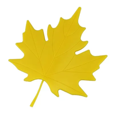 Осенний кленовый лист желтый на прозрачном фоне | Премиум PSD Файл