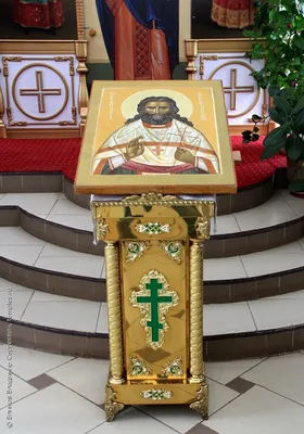На аналое кафедрального собора пребывает уникальный список с Курской  Коренной иконы Божией Матери \"Знамение\"\"