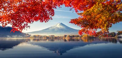Обои на монитор | Осень | природа, осень, гора Фудзияма