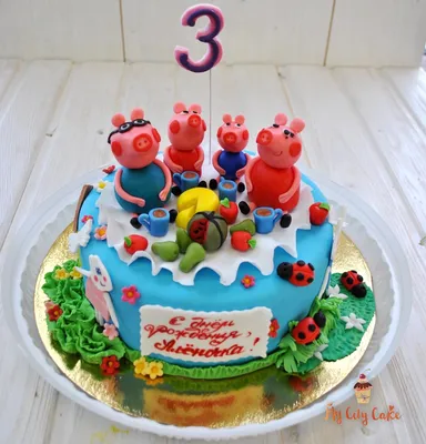 PEPPA PIG CARTOON CHOCOLATE CAKE - YouTube