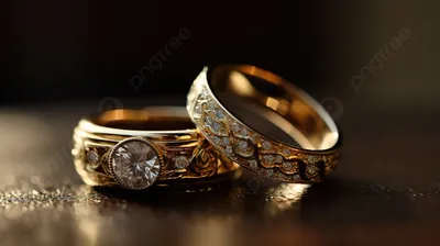 пара красивых золотых колец на день свадьбы PNG , обручальные кольца, пара  колец, кольцо любовь PNG картинки и пнг рисунок для бесплатной загрузки