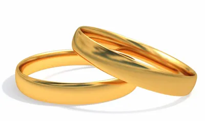 Величественные бронзовые обручальные кольца с орнаментом на прозрачном фоне  | Премиум PSD Файл