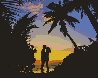 Счастливая влюбленная пара идет по воде на закате держась за руки Stock  Photo | Adobe Stock