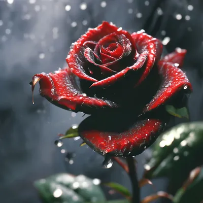 Роза на чёрном фоне арт - 13 фото