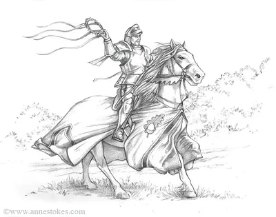 Чёрный рыцарь на коне стоковое фото ©algolonline 53456095