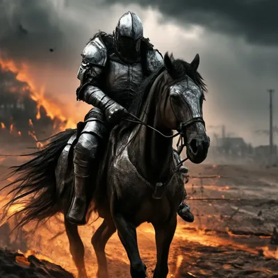 Рыцарский Конь Средневековья, боевой друг и товарищ | Пикабу