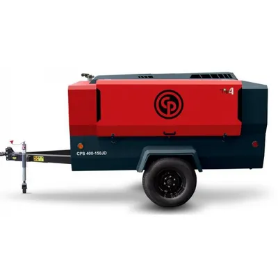 CPS 400-150 JD8 T4F, 400 CFM Chicago Pneumatic Portable Air Compressor with  John Deere Diesel Engine