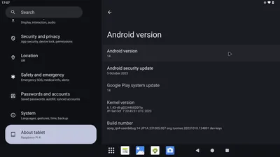 AOSP (Android 14) for Raspberry Pi 4