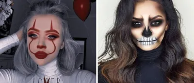 Аквагрим на хеллоуин для девочки. Face paint for Helloween for girl -  YouTube