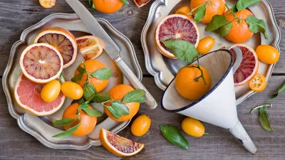 Обои апельсины, кумкваты, фрукты, цитрус картинки на рабочий стол, фото  скачать бесплатно
