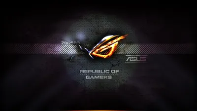Asus ROG (Republic of Gamers) - ЛОГОТИП ROG Classic Dark 4K загрузка обоев