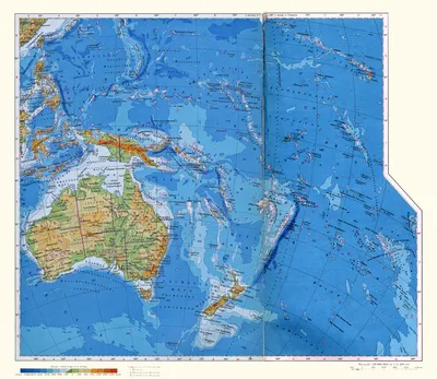 Подробная карта Австралии. Купить Карты.ру - Магазин карт. Купить карту