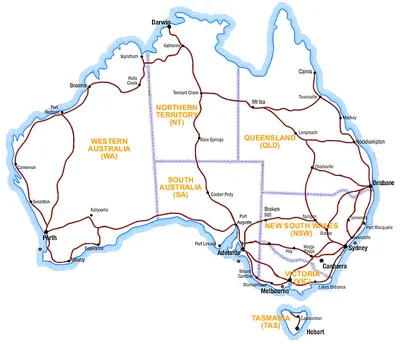 Карта климатических аналогий Австралии
