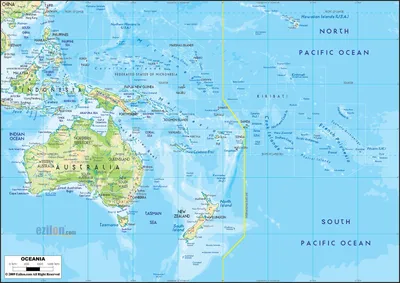 Рельефная карта Австралии (8192х8192). Учимся делать рельефные карты (часть  3) | Пикабу