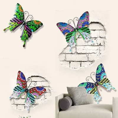 Украшение для стен в виде бабочек | AliExpress