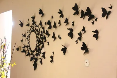 Бабочки на стену (45 фото) – идеи дизайна и 4 мастер-класса