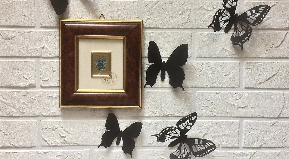 Трафареты бабочек из бумаги на стену для декора своими руками