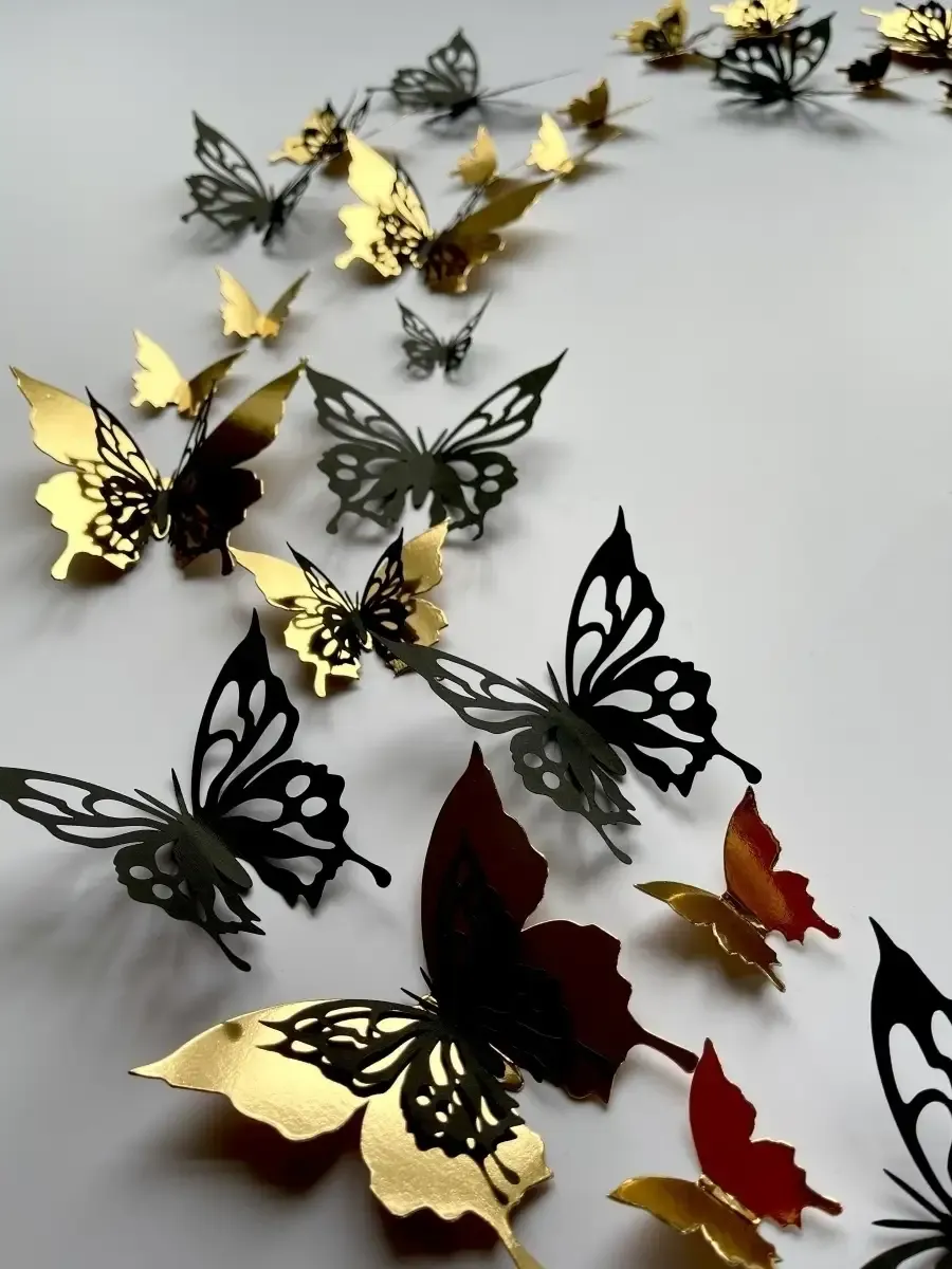 Шаблоны для вырезания бабочки из бумаги (украшения интерьера)