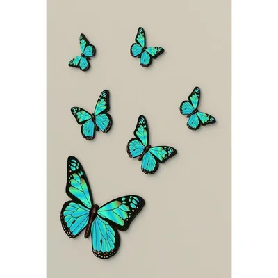 Пластиковые бабочки на стене Стоковое Изображение - изображение  насчитывающей бабочка, бабочки: 211929183