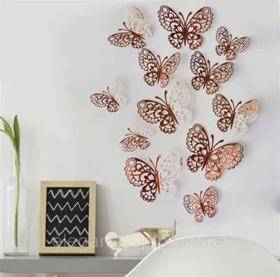 Купить декоративные бабочки на стену в Украине