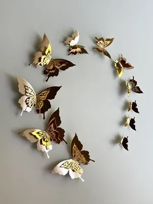 Купить Современный стиль бабочка фея DIY 3D зеркало настенные часы стикер  стены домашний декор | Joom