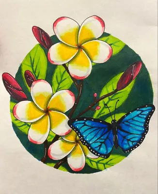 Бабочки, цветы, арт ботаникал, арт …» — создано в Шедевруме
