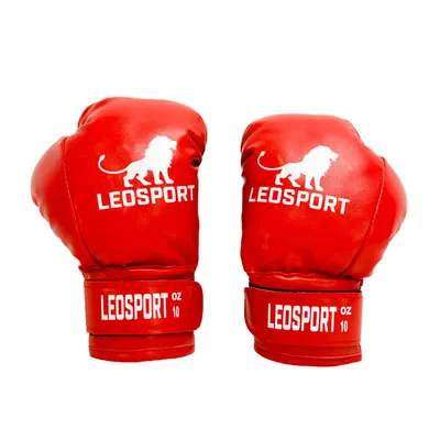 Перчатки боксерские на липучке | Leosport