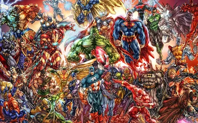 обои : коллаж, Бэтмен, Росомаха, Халк, Капитан Америка, Удивительная  женщина, Комиксы DC, человек-паук, Черная вдова, Зеленый Фонарь,  Тотализатор, где делаются ставки на смерть знаменитостей, Супермен, Супер  девушка, Серебряный Серфер, ИЗОБРАЗИТЕЛЬНОЕ ...