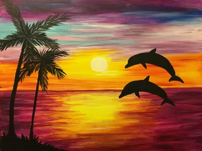 прекрасный дельфин, выпрыгивающий из моря на закате Стоковое Изображение -  изображение насчитывающей быстро, скорость: 229125723