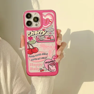 Чехол для телефона в стиле панк с изображением девушки кота, классный чехол  для Iphone 13, 11, 12, чехол для Iphone 14 Pro Max, корейский стиль, модный  милый чехол | AliExpress