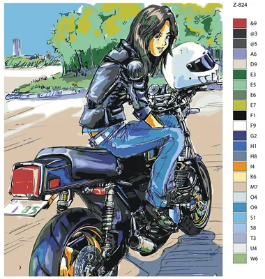 Девушка на мотоцикле стоковое фото. изображение насчитывающей довольно -  92132304