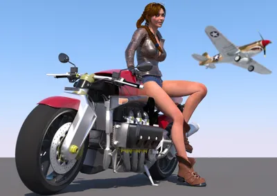 Девушки и мотоциклы (19 фото)