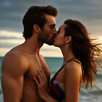 девушка с парнем на пляже держаться за руки Photos | Adobe Stock