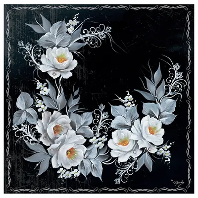 Коллекционная салфетка для декупажа Mamiko Yamashita Белые розы на чёрном  фоне 7599 (ID#730451504), цена: 100 ₴, купить на Prom.ua
