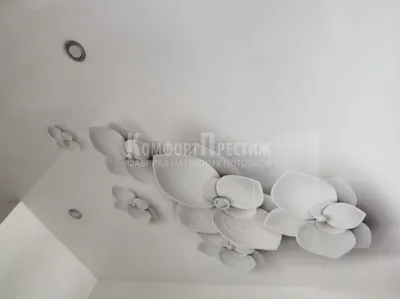 Натяжной потолок Облака с фотопечатью в спальню, монтаж и установка в  Саратове