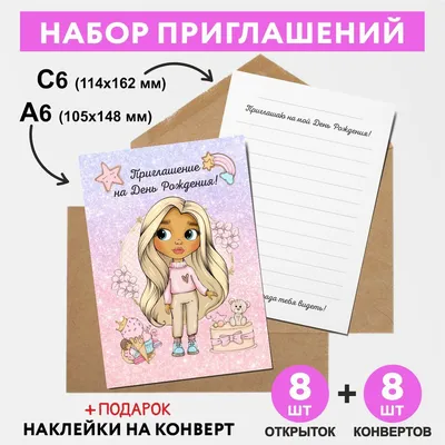 Страница 5 — Бесплатные шаблоны приглашений на день рождения | Canva